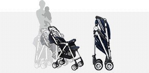 ワンタッチ開閉&安定自律設計