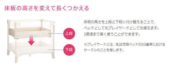 床板の高さを変えて長くつかえる