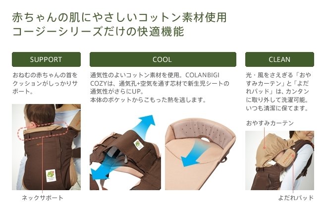 コージーシリーズだけの快適機能