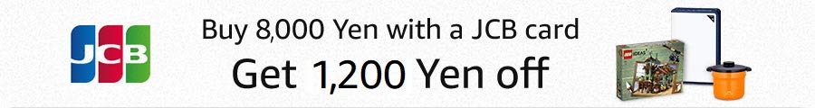 Buy 8000 Yen with a JCB card Get 1200 Yen off