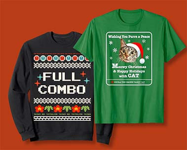 ホリデーデザインアパレルが15％OFF