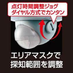 ムサシ RITEX 3W×2 LEDセンサーライト 「乾電池式」 防雨タイプ LED-260