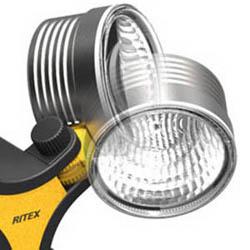 ムサシ RITEX スーパーワークライト(ハイパワー白色LED×3灯) 【3つのライトがそれぞれ可動】 日本製 WT-1000