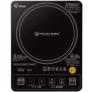 アイリスオーヤマ ガラストップIHクッキングヒーター音声タイプ EIH10V-B ブラック EIH10V-B