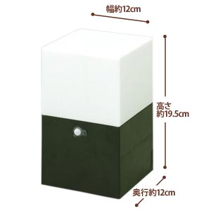 アイリスオーヤマ 電池式ガーデンセンサーライト ZSL-KA ブラック/電球色