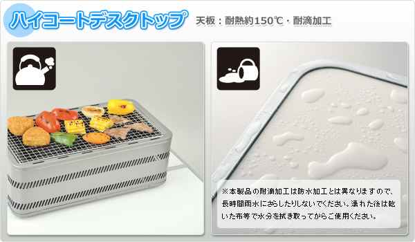 天板：耐熱、耐滴加工