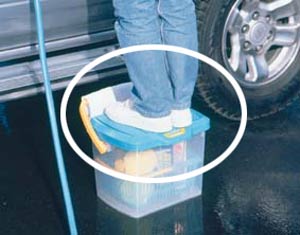 耐圧糸入り カットホース ガン・口金付スリム 5m (12φ) ライトブルー