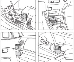 SHARP プラズマクラスターイオン発生器 車載タイプ 「高濃度プラズマクラスター25000」搭載 (約3.6m3)カーアダプター対応タイプ ブラック系 IG-BC15-B