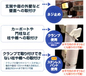 ELPA 乾電池式LEDセンサーライト1灯 ESL-101BT(BK)