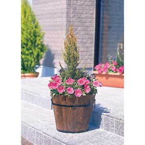 アイリスオーヤマ 焼杉メッシュプランター深型 焼杉 YMF-290