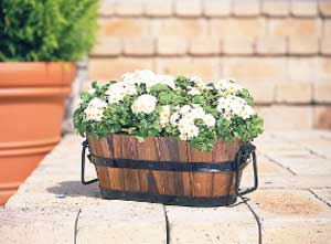 アイリスオーヤマ 焼杉メッシュプランター楕円 焼杉 YMD-390