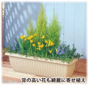 レリーフプランター テラコッタブラウン 700