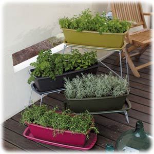 アイリスオーヤマ ライズプランター ハーブグリーン 550