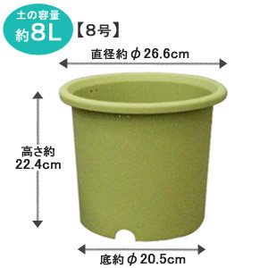 アイリスオーヤマ ベジタブルポット ベジタブルグリーン 8号