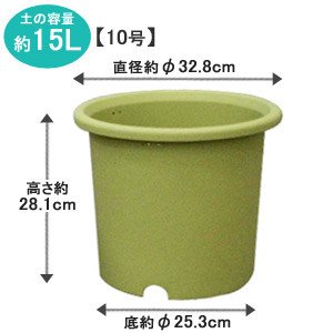 アイリスオーヤマ ベジタブルポット ベジタブルグリーン 10号