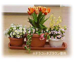 アイリスオーヤマ プランター受皿 ウォームベージュ 850