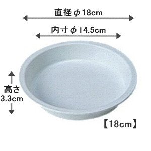 アイリスオーヤマ 鉢受皿ライトパック5枚セット みかげ 18cm×5枚