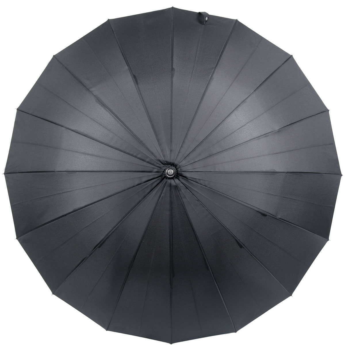 煌(kirameki) 16本骨傘 高強度グラスファイバー仕様 PUレザーハンドル ナイトブラック (漆黒) リングタッセル付 a06766 ＜34130＞