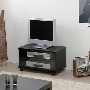 アイリスオーヤマ TVラック 幅65.1×奥行39×高さ37.7cm ブラック ENT-26K