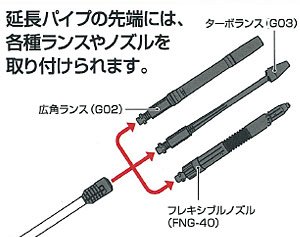アイリスオーヤマ 高圧洗浄機 延長パイプ FAP16