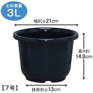 アイリスオーヤマ SE中鉢 ダークブルー 7号