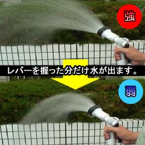 アイリスオーヤマ 水量調整アクアガン  ホワイト/マリンブルー　AGF-NX600TB
