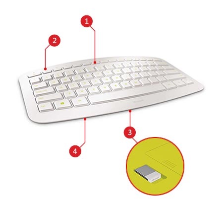 Amazon.co.jp: マイクロソフト ワイヤレス キーボード Arc