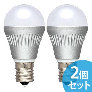 アイリスオーヤマ LED電球2個セット 小形 昼白色 230lm LDA4N-H-E17-V6×2