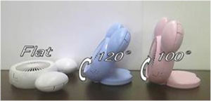 Disney (ディズニー) ミッキー 型 3電源(AC，USB，乾電池) 10cm コンパクトデスク扇風機 手鏡付 アロマ付