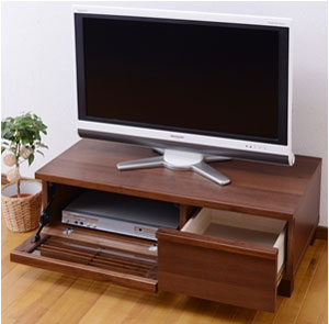 日本製(大川) 天然木ウォールナット材使用 90幅AVボード 2310