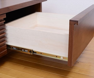 日本製(大川) 天然木ウォールナット材使用 150幅AVボード 2312