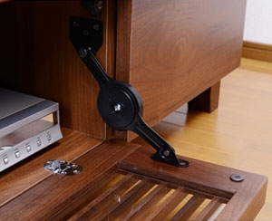 日本製(大川) 天然木ウォールナット材使用 150幅AVボード 2312