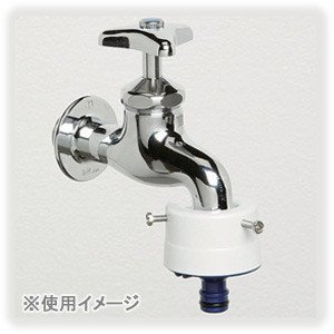 アイリスオーヤマ 蛇口 口金大 ホワイト/マリンブルー SGP-25