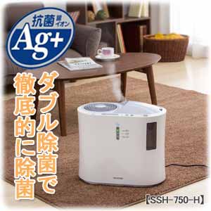 強力ハイブリッド加湿器 750ml SSH-750-H グレー