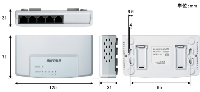 BUFFALO 10/100M対応 スイッチングHub ホワイト LSW3-TX-8EP/WH Amazon | BUFFALO 10/100M対応 スイッチングHub ホワイト LSW3