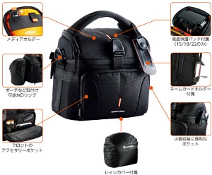バンガード カメラバッグ UP-Rise 15 Shoulder Bag 公式 VEO ADAPTOR 15M GY カメラバッグ容量(L) 約 2.8