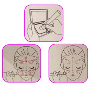 ご使用方法（パウダーファンデーション）