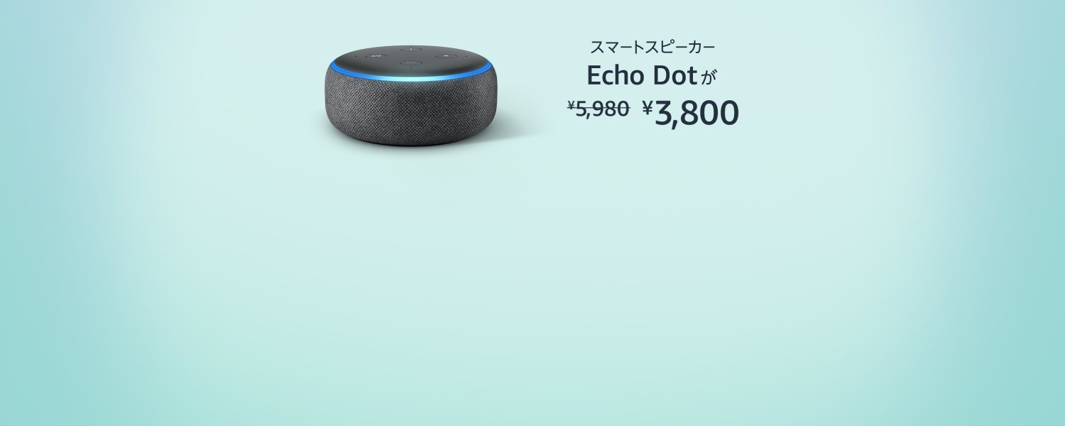 Echo Dotが3,800円