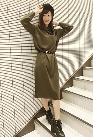 コーディネートのご紹介 Ingni イング オフタートルニットワンピース Amazon Co Jp