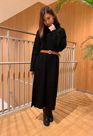 コーディネートのご紹介 Ingni イング ケーブルニットワンピース Amazon Co Jp