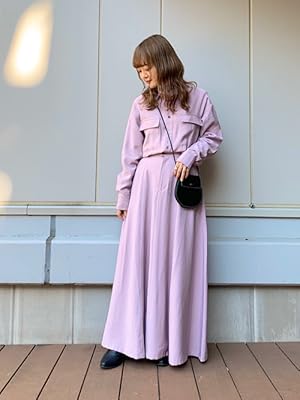 コーディネートのご紹介 Kbf ケービーエフ ドッキングフレアワンピース Amazon Co Jp