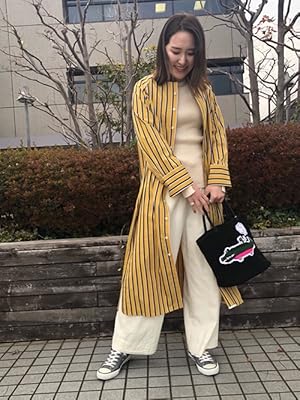 コーディネートのご紹介 United Arrows ユナイテッドアローズ Ticca ティッカ ノーカラー シャツワンピース Amazon Co Jp