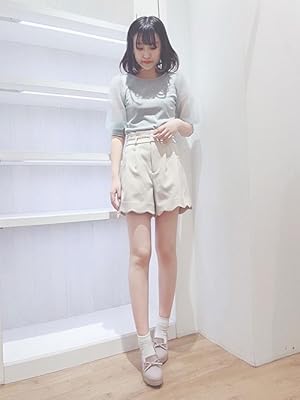 コーディネートのご紹介 Majestic Legon マジェスティックレゴン スカラップフレアショートパンツ Amazon Co Jp