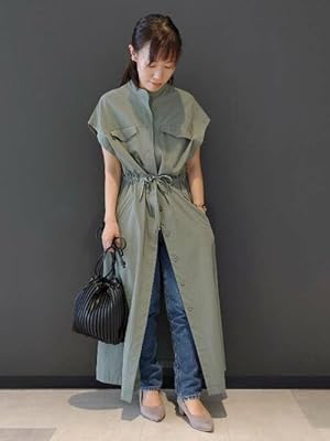 コーディネートのご紹介 Urban Research Rosso アーバンリサーチ ロッソ ミリタリーシャツワンピース Ra05 26k011 Amazon Co Jp