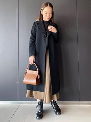 URBAN RESEARCH ROSSO カシミア混　コート　新品未使用　黒 カシミヤビーバーチェスターコート（チェスターコート）｜URBAN