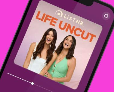 LISTNR's LIFE UNCUT podcast features two hosts laughing together