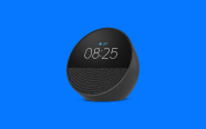 Amazon Echo Spot (2024 release) | Smart alarm clock with vibrant sound + Alexa, Black
