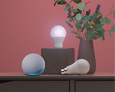Alexa Echo Dot with Smart Home Lightbulb