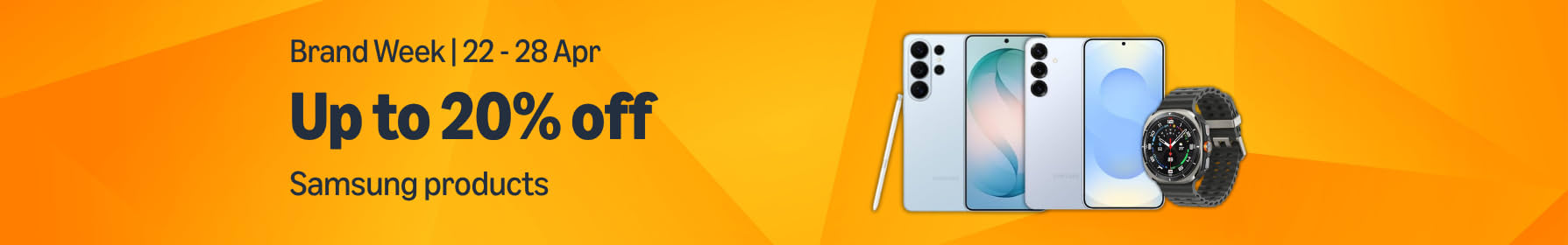 Save up to 20% off on Samsung products