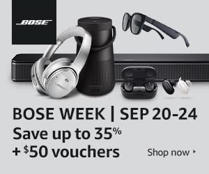 Bose | Save up to 35% + S$50 Vouchers